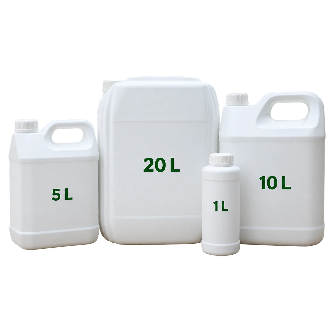 Presentaciones ENVIROFLEX de 1, 5, 10 y 20 litros